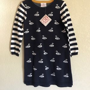 Hanna Andersson knit swan dress